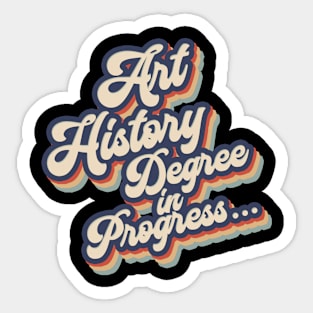 Art history student Sticker